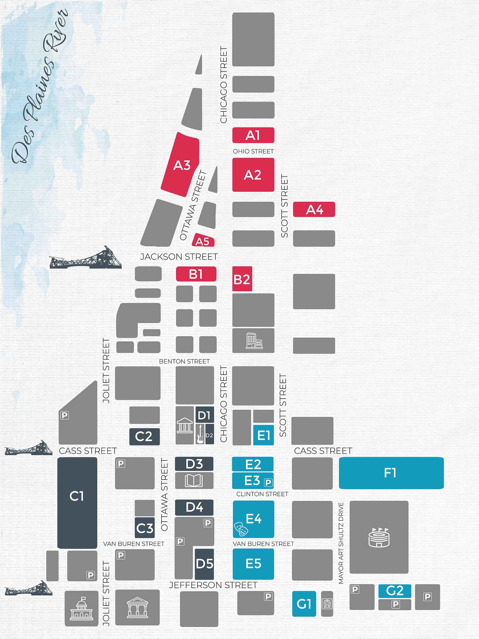 Downtown Map – Joliet City Center Partnership